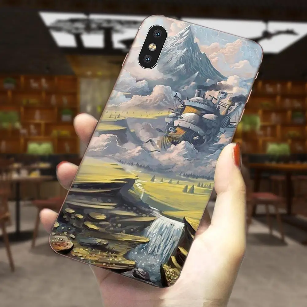 Howl's Howls Moving Castle для Apple iPhone 4 4S 5 5C 5S SE 6 6S 7 8 11 Plus Pro X XS Max XR мягкие чехлы | Мобильные