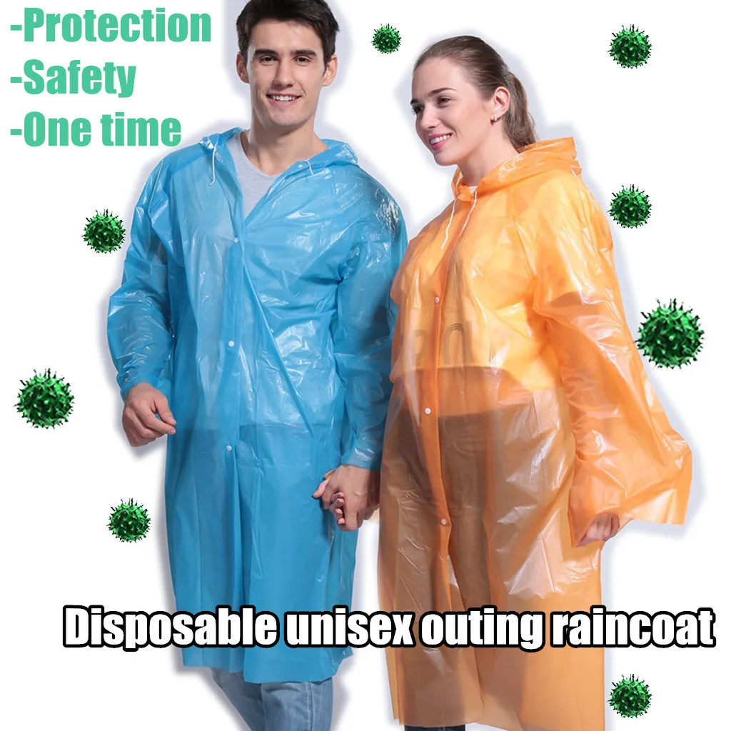 Одноразовый пылезащитный плащ унисекс для путешествий на открытом воздухе