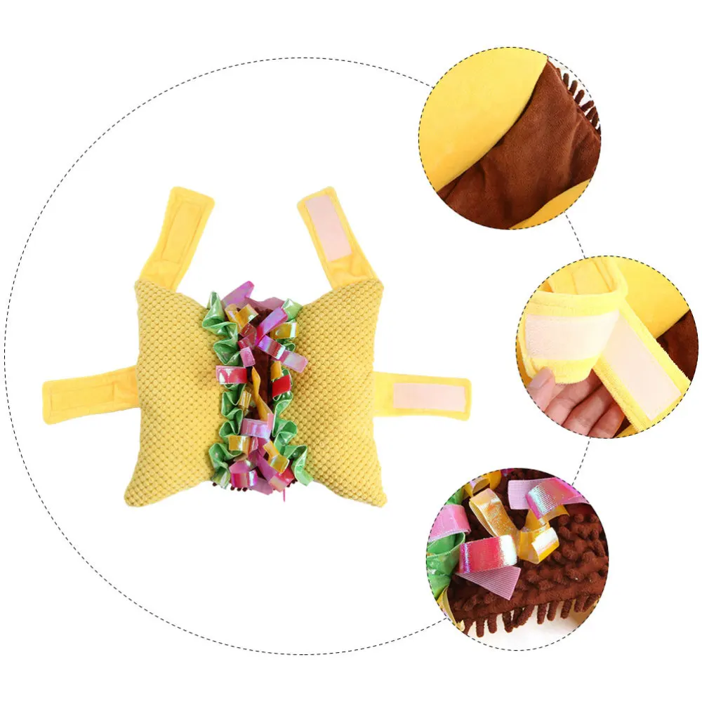 

1pc Pets Cartoon Suit Unique Hamburger-theme Vest Fashion Decorative Suit
