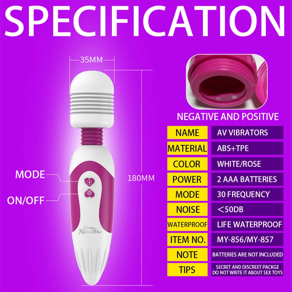 30 скоростей вибратор AV Стимулятор клитора G Spot секс игрушки для женщин взрослые