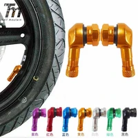 2pcs universal motorcycle aluminum wheels tire tyre valve stems caps 90 degree for yamaha r1 r6 fz6r xj6s xjr400 fz1 fzr400