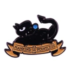 Luci Demon Mankind бесцельная эмалированная булавка Netflix для ТВ-шоу любителей милого декора