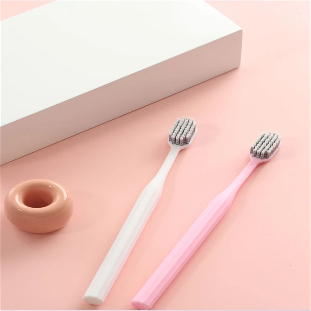 

3Pcs Toothbrush Ultra-fine Soft Fiber Toothbrush Environmentally Antibacterial Protect Gum Health Travel Portable Toothbrush