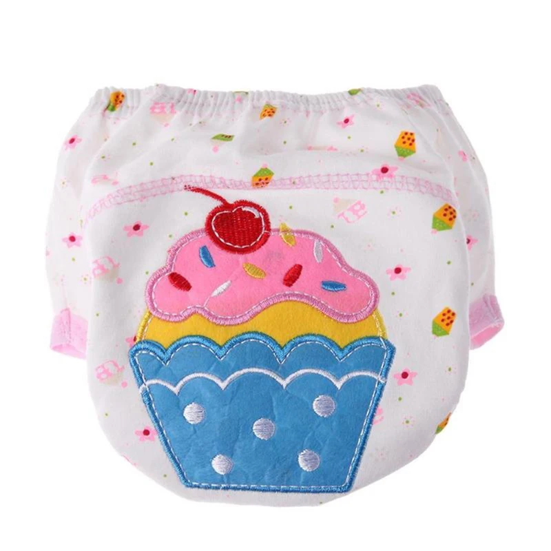 

1Pcs Cute Baby Diapers Reusable Nappies Cloth Diaper Washable Infants Children Baby Cotton Training Pants Panties Nappy Changing
