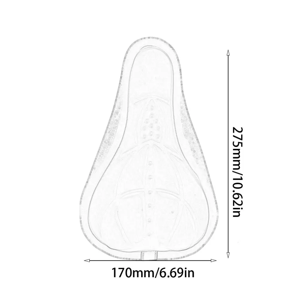 

MTB Mountain Bike Cycling Thickened Extra Comfort Ultra Soft Silicone 3D Gel Pad Cushion Cover Bicycle Saddle Seat 4 Colors