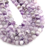 round faceted dream amethys beads natural stone beads loose beads for bracelet jewelry making strand 15