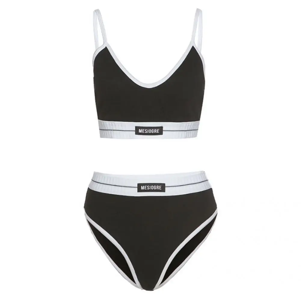 

Charming 1 Set Fashion Comfy Breathable Strap Bikini Triangle Bottoms Bikini Padded for Summer