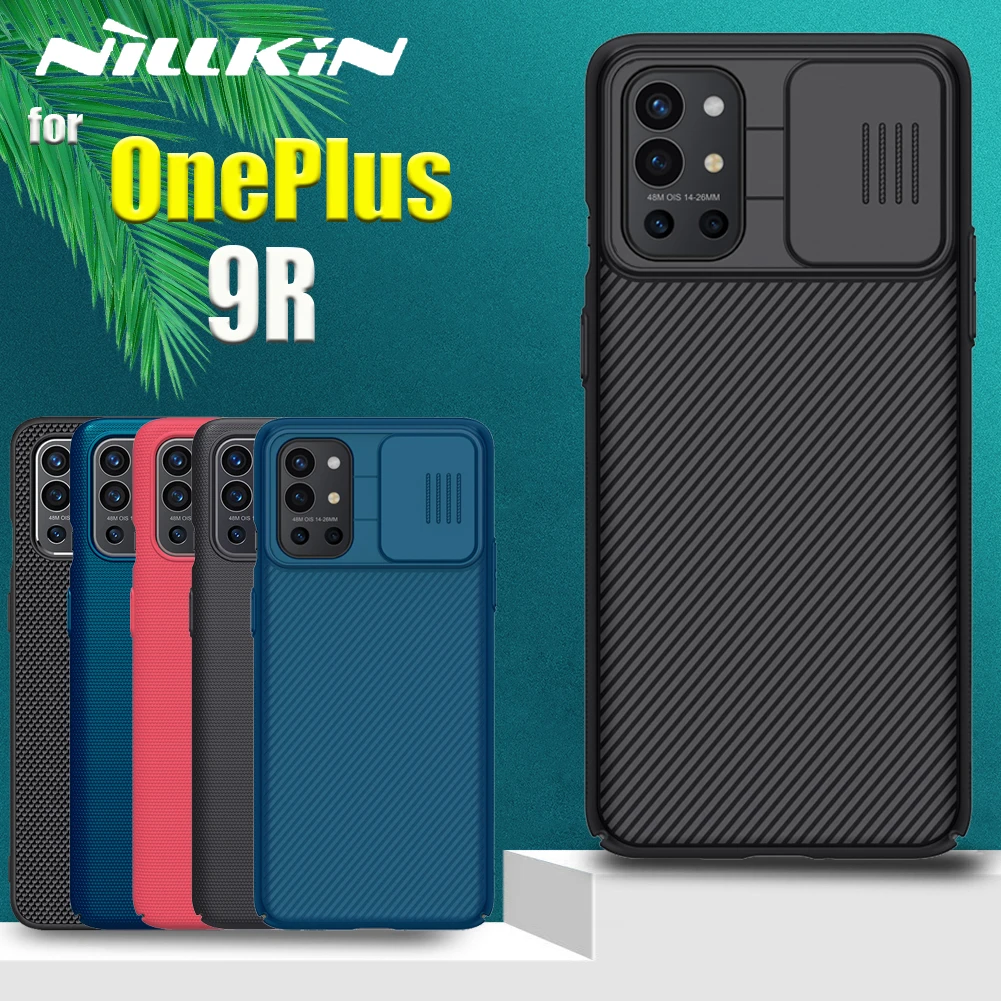 

Чехол NILLKIN для OnePlus 9R, слайд-камера, жесткий, матовый, Текстурированный