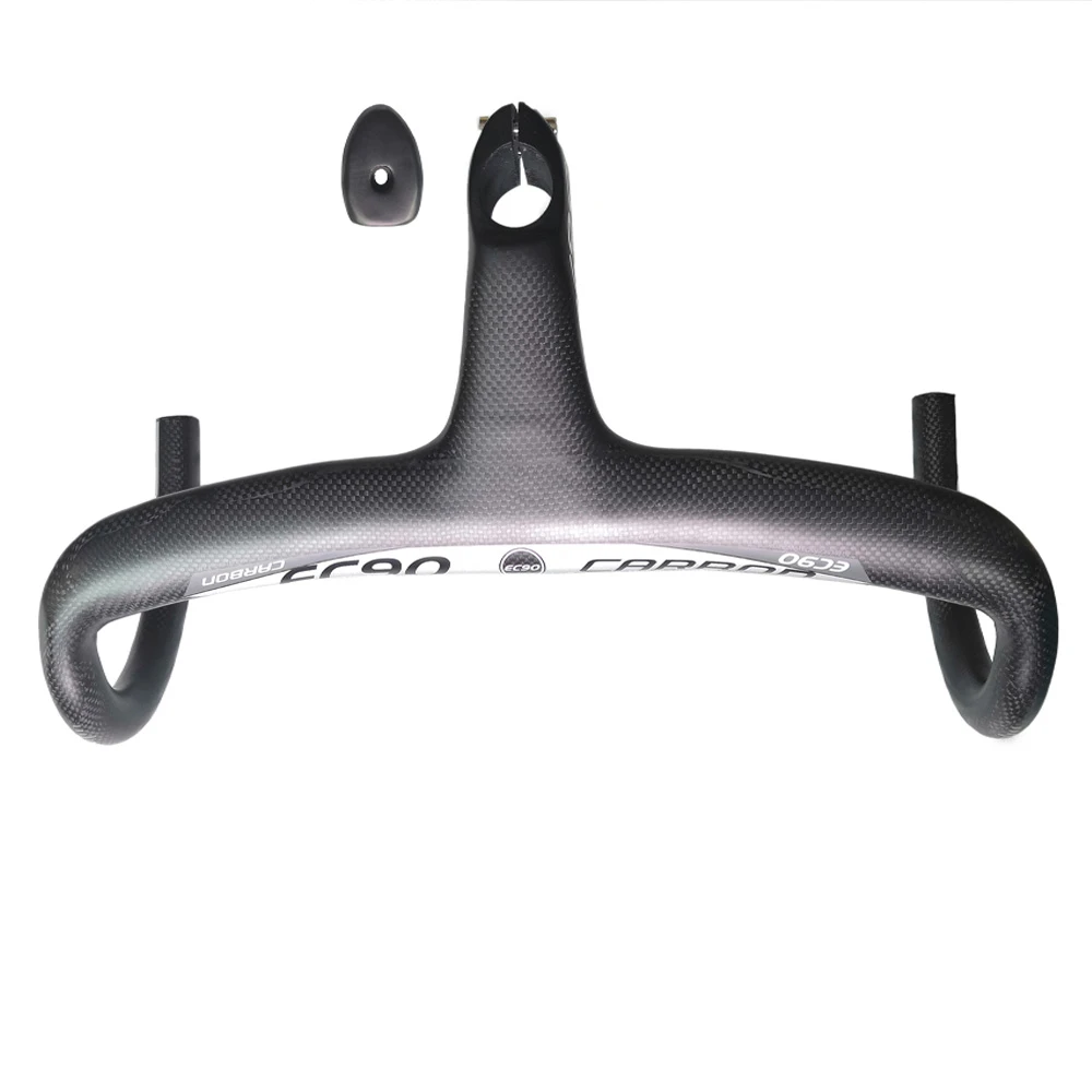 

Road Bike Handlebar Full Carbon Bicyle Handlebar Integrated one piece stem Racing Drop Bar Bike Bent Bar 28.6*400/420/440mm