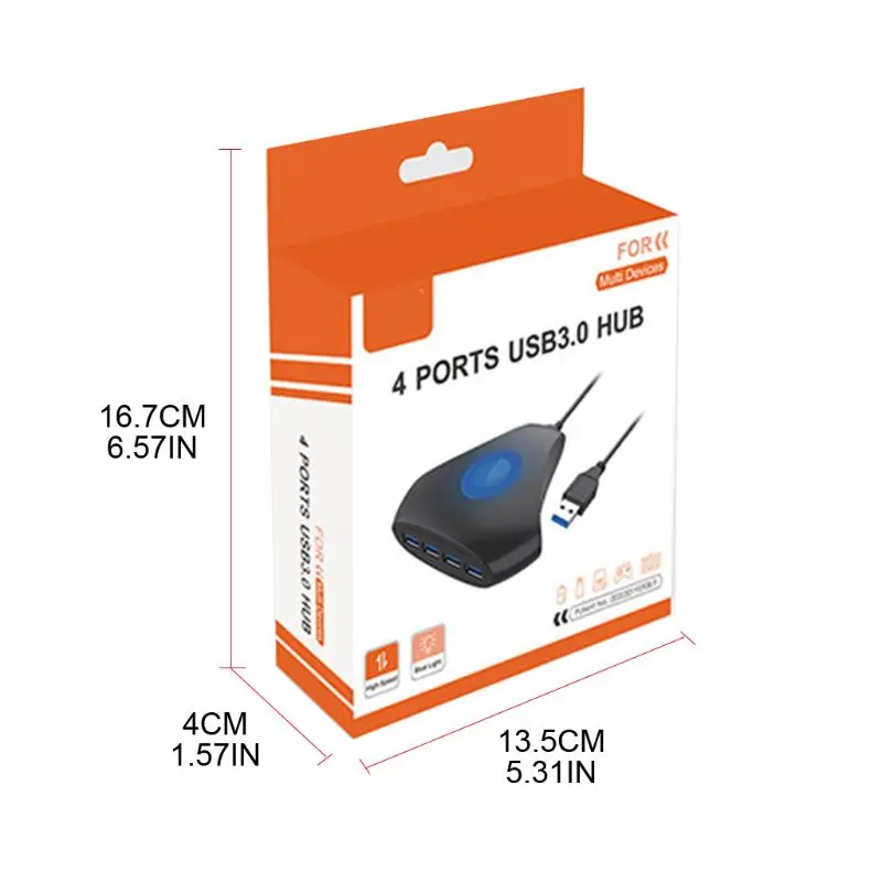 

4 USB 3.0 Interface Multifunction HUB Extension Converter USB Conversion Adapter