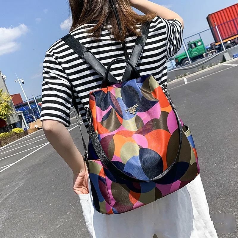 Рюкзак Oxford Женский водонепроницаемый с цветочным принтом | Багаж и сумки