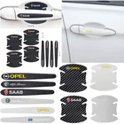 Стайлинг автомобиля, защитная пленка из углеродного волокна для дверных ручек автомобиля, наклейка для VW Volkswagen Golf Polo Passat Tiguan Jetta Touran