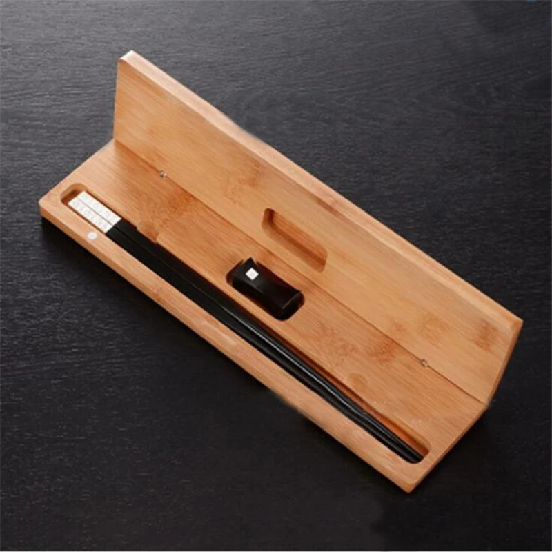 Деревянные палочки для еды коробка портативная путешествий палочек