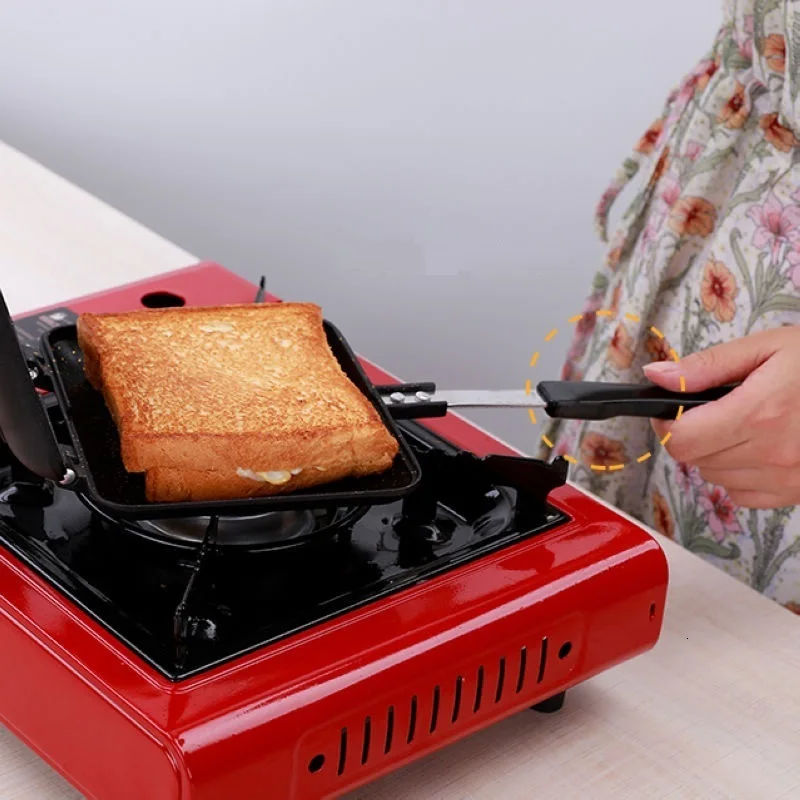 Газовый антипригарный сэндвич мейкер Железный хлеб тост машина для завтрака