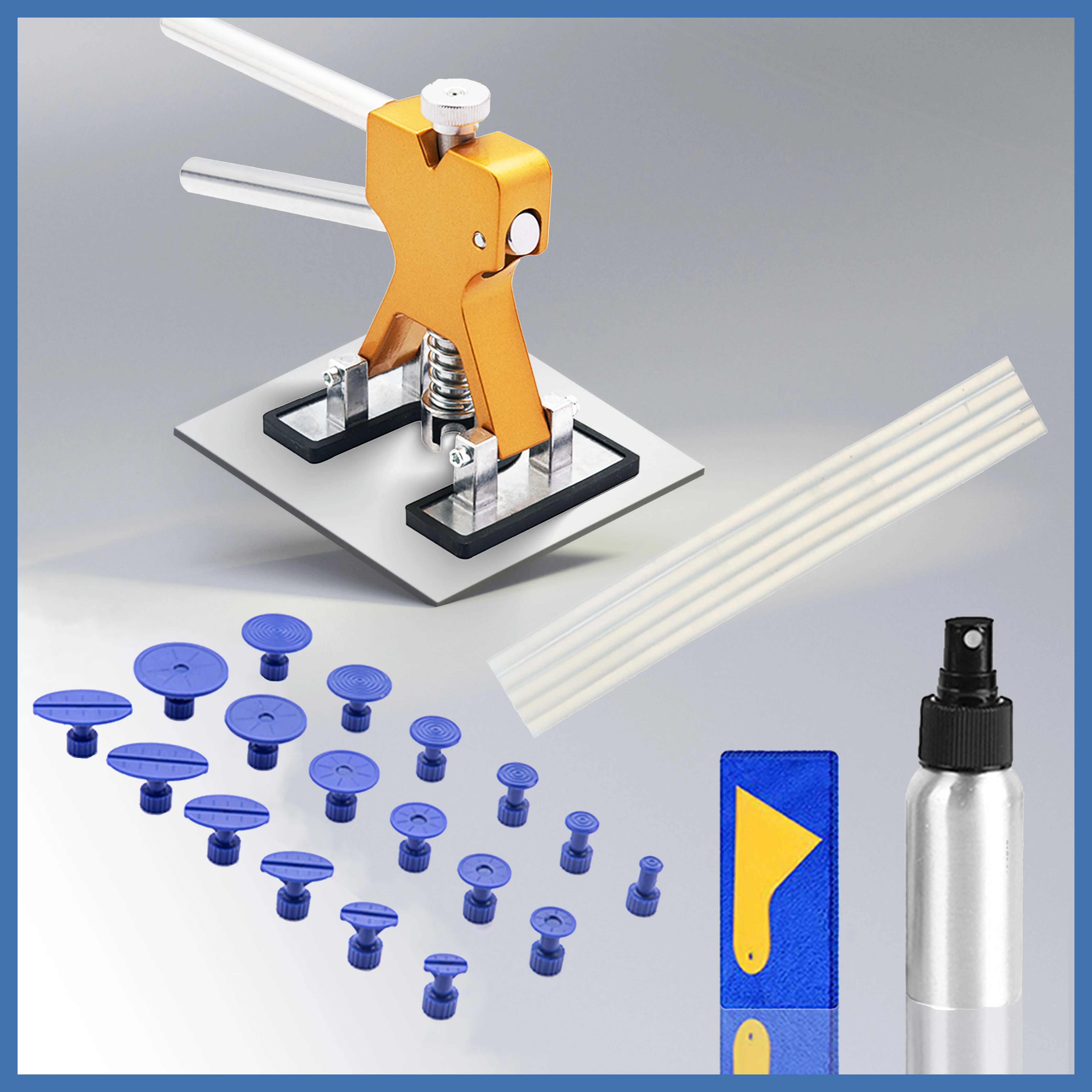 

Car paintless dent repair tools Dent Repair Kit Car Dent Puller with Glue Puller Tabs Removal Kits for Vehicle Car Auto