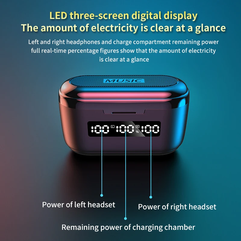 

Bluetooth Earbuds Wireless Headphones TWS Headsets 3500mAh Charging Box Earphones Bluetooth Wirel...