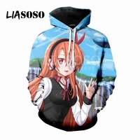 liasoso 2021 anime akame ga kill fashion casual 3d print women men hooded hoodies sweatshirts pullover harajuku hip hop x0574