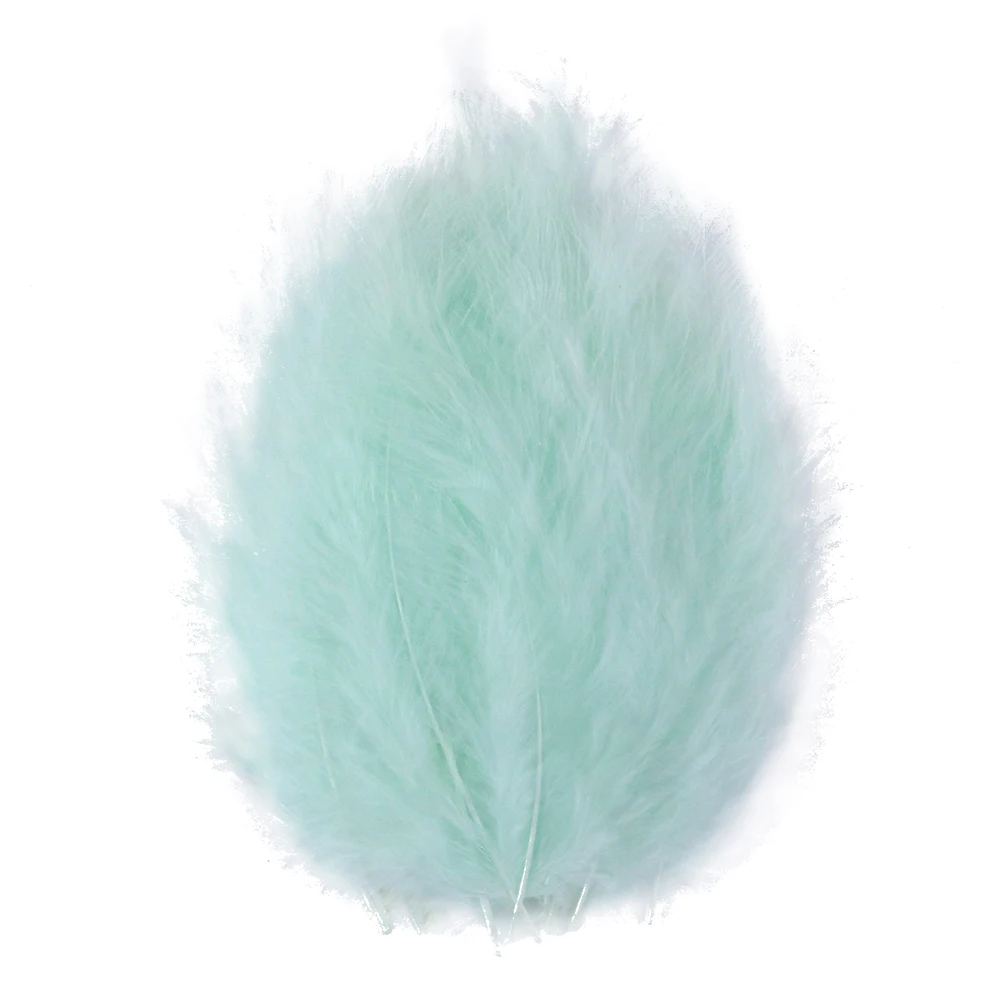Оптовая продажа 100 шт./пакет Турция перьями пушистые мята окрашенная шлейфы