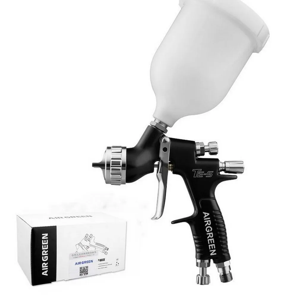 

Aluminum Alloy HVLP Spray Gun 1.3mm Steel Nozzle Airbrush 600ml Car Paint Furnitures DIY Painting Kit Car Auto Repair Tool