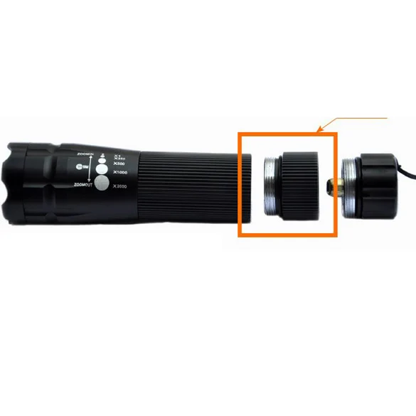 Extension Ring Tube Joint Adapter for Bright Flashlight 18650 Lithium Battery Lamp Holder Converter | Лампы и освещение