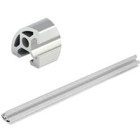1pcs industrial aluminum profile national standard 3030r corner aluminum bar enveloping aluminum line frame semi circular profil