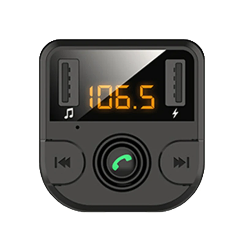 

Автомобильный FM-трансмиттер, беспроводной FM-радиоадаптер, mp3-плеер А, гарнитура громкой связи, Bluetooth, поддержка TF-карты, U-диск