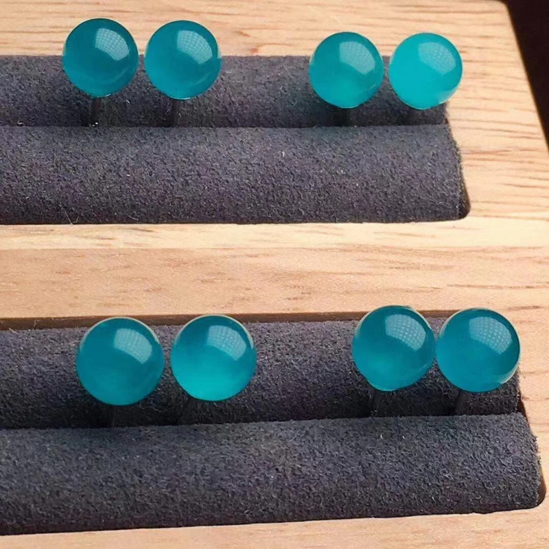 

1Pc Natural amazonstone earrings 925 Sterling Silver fashion gem earrings crystal healing stone gift for ladies christmas