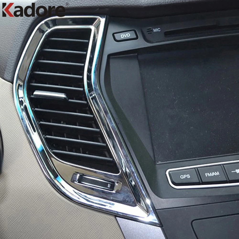 Хромированные аксессуары из АБС пластика для Hyundai Santa Fe 2013 2014 2015 отделка
