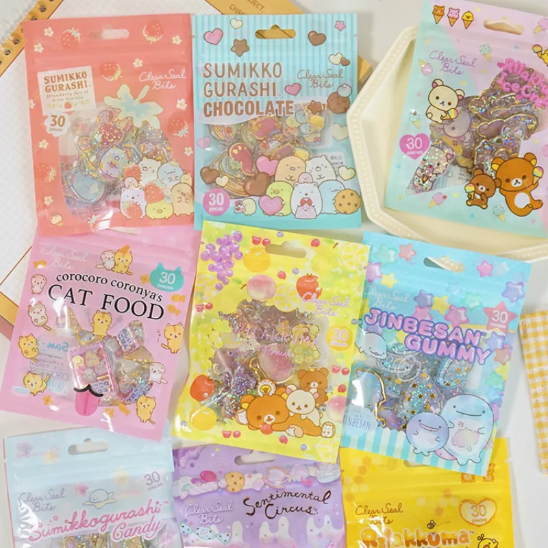 

30pcs/pack Cartoon Corner Bio Sumikko Gurashi Stickers Student Stationery Decorative Stikers DIY Diary Notebook Decorations