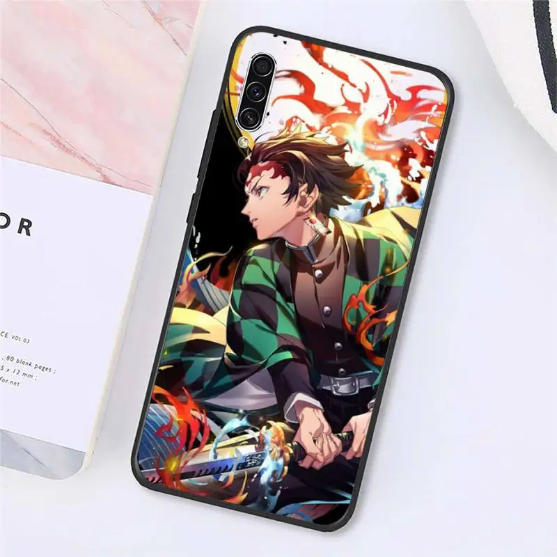

Anime Demon Slayer Phone Case For Samsung S 7 8 9 10 20 A 21S 20e 50 51 71 note9 10 J4 plus 20 ultra
