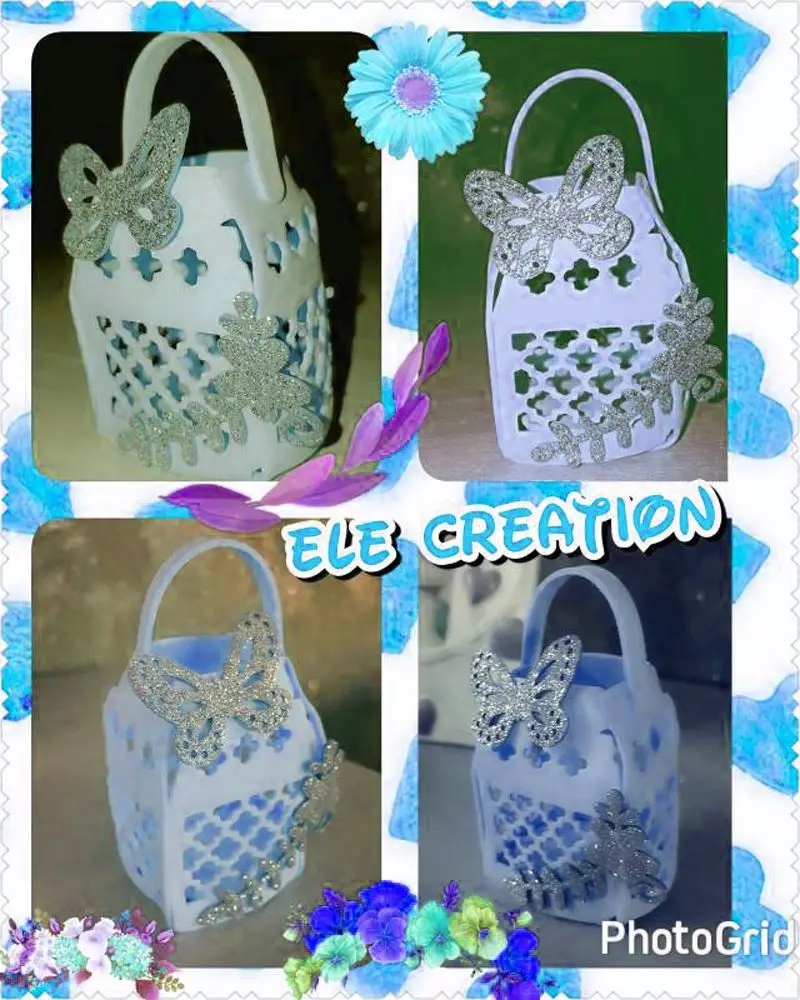 Новый лист голубая бабочка высечка Скрапбукинг металлическая штамп шаблон из