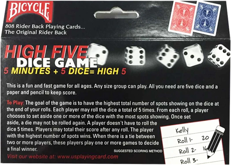 Оригинальные стандартные игральные карты красного и синего цвета для велосипеда