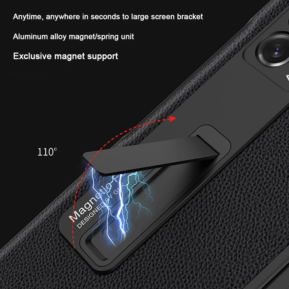 floveme folding cover for samsung galaxy z fold 2 5g case camera protection shockproof phone case luxury kickstand coque fundas free global shipping