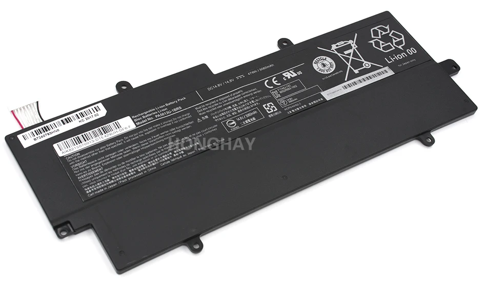 HONGHAY PA5013U-1BRS PA5013U Батарея для Toshiba Portege Z835 z830 Z930 Z935 ультрабук PA5013 14,8 V 3060 мА-ч