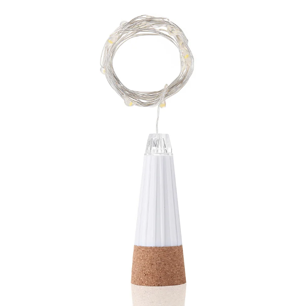 

Bottle Cork String Lights Plastic Warm White/white/colorful Rechargeable Bar/home Decoration Party USB Night Light 15 LEDs Wire