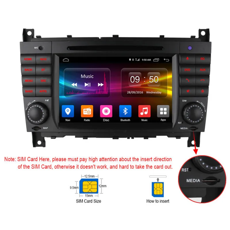 Octa Core Android 6 0 4G WIFI Автомобильный DVD для Mercedes Benz C Class W203 C200 C230 C320 CLK 200 CLK350 CLK500 W209 GPS