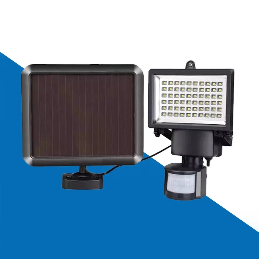60 светодиодов Открытый Солнечный датчик движения безопасности прожектор лампа