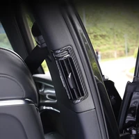car styling b pillar air vents decorative frame cover trim carbon fiber color style for audi a6 c8 2019 interior accessories