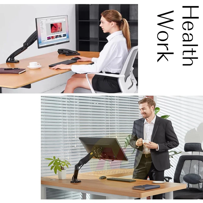 Настольный кронштейн для монитора F80 крепление на газовую пружину экрана 17-30