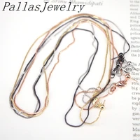 20pcs diy box chain necklace jewelry making copper 4 colors men women pendant necklace chains accessories findings