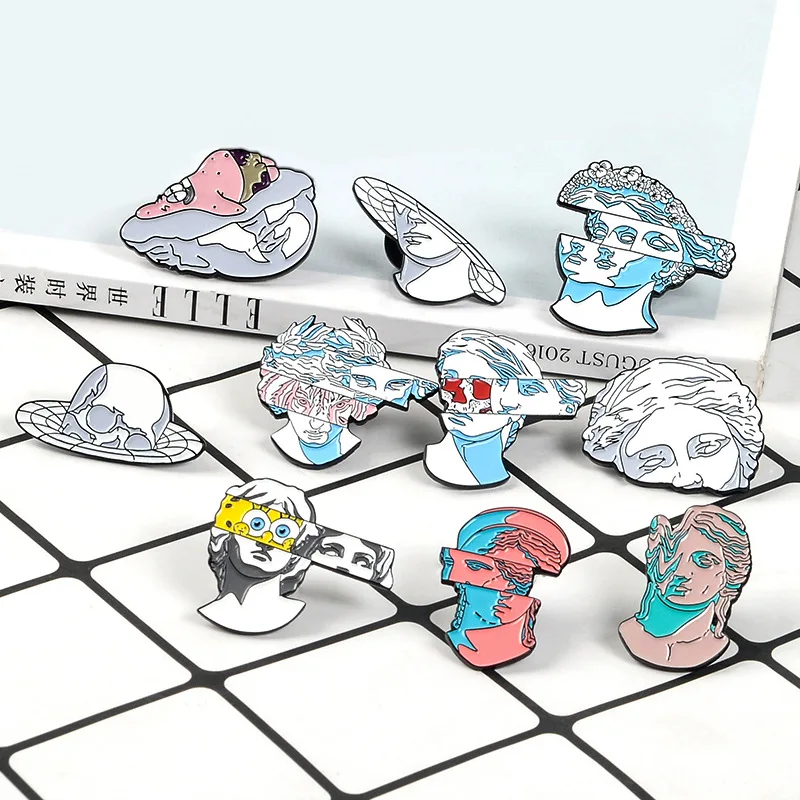 1PCS Cartoon Anime Metal Brooch Collar Alloy BroochesBadge Icon Decoration On Clothes Backpack For Kids DIY Accessories | Дом и сад