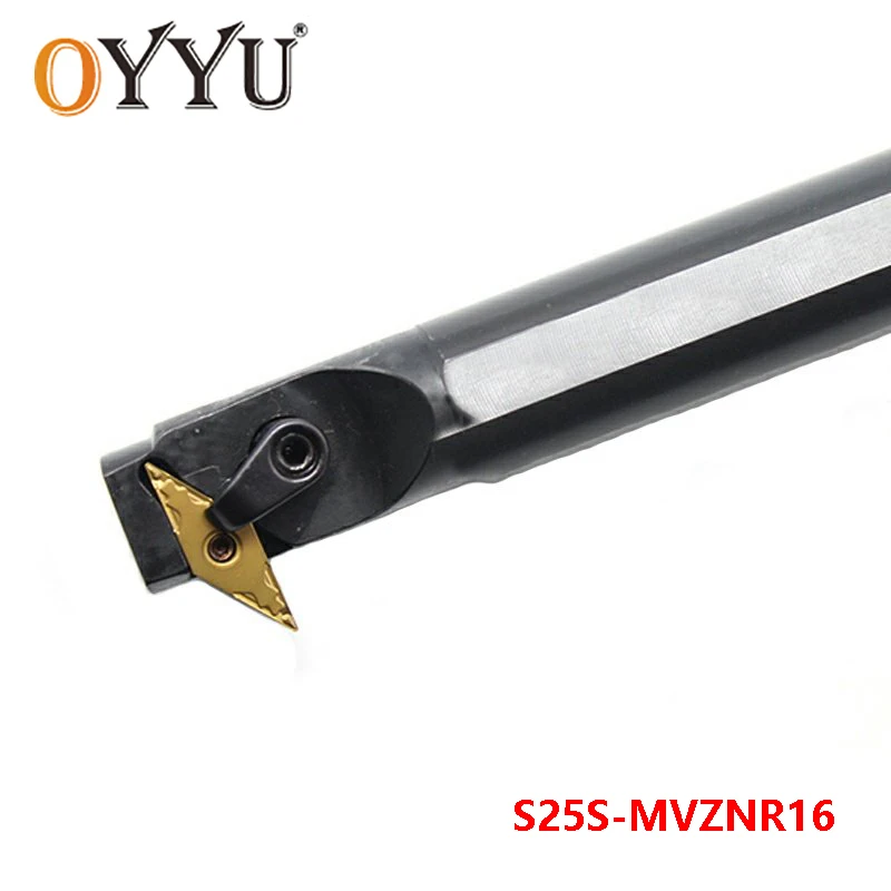 

OYYU S25S-MVZNR16 25 мм MVZNR сверлильный инструмент токарный инструмент хвостовик твердосплавные вставки VNMG внутренний токарный инструмент режущий ...