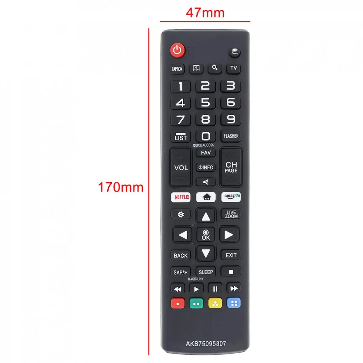 Universal AKB75095307 4K UHD Remote Control Support 2 x AAA Batteries with Long Transmission Distance for 32LJ550B-UA | Электроника