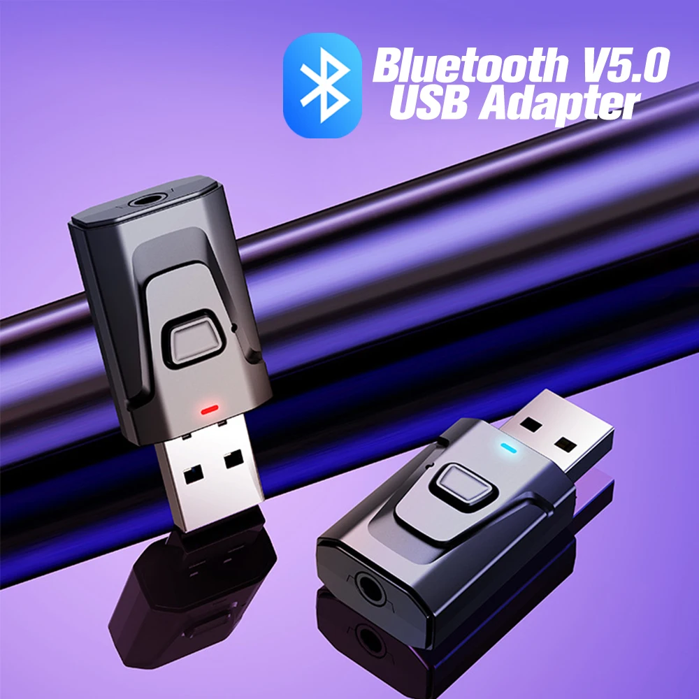 2 в 1 Usb Bluetooth адаптер 5 0 передатчик донгл беспроводные наушники автомобильный 3 мм