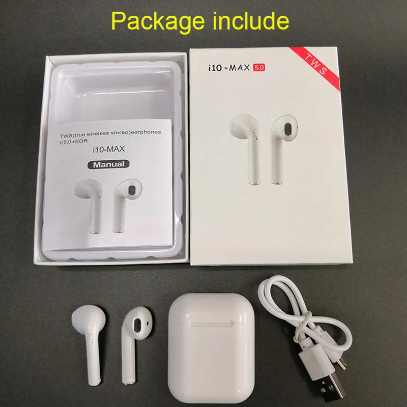 I10 Max TWS Bluetooth наушники i7s беспроводные гарнитура air dots для xiaomi huawei ios i9s vs i30 i80