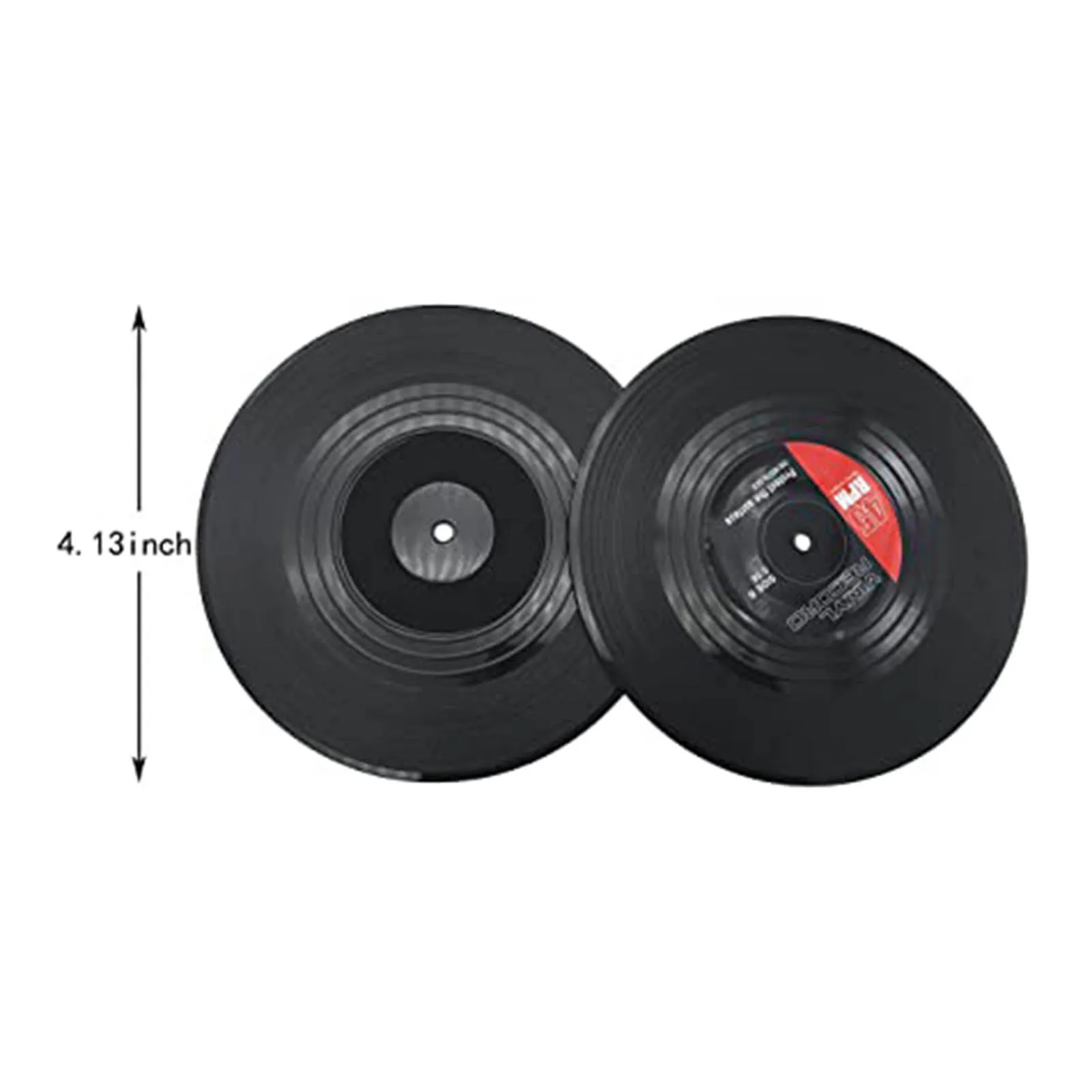 

6PC Creative Vinyl Record Cup Drinks Holder Mat Tableware Placemat Record coaster Creative Vinyl Record Cup Drinks Holder