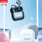 Оригинальные беспроводные наушники Lenovo LP40, TWS Bluetooth наушники, Спортивная гарнитура с сенсорным управлением, стереонаушники для телефона Android
