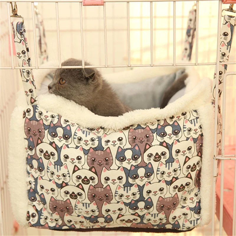 

Dog Bed Cat Sofa Round Shape Fashion Fall Winter Warm Soft Corduroy Material Printing Dog Cat Pet Hammock Deep Sleeping