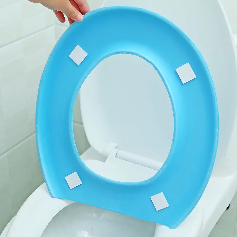 waterproof toilet seat washable adhesive universal toilet seat soft breathable bathroom accesorios toilet lid cover household free global shipping