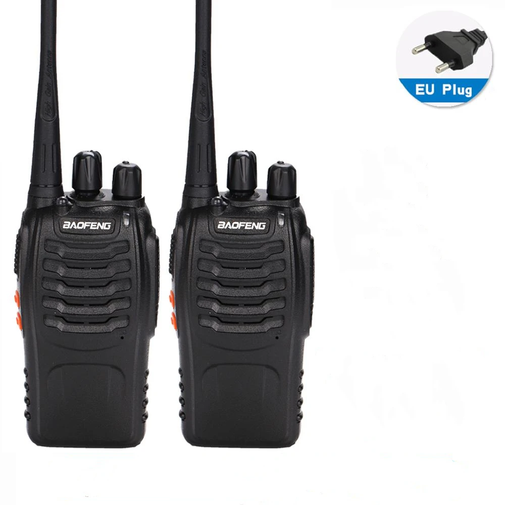 2 PCS for Baofeng BF-888S Walkie Talkie 5W Two-way radio Portable Radio UHF 400-470MHz 16CH Comunicador Transmitter Transceiver